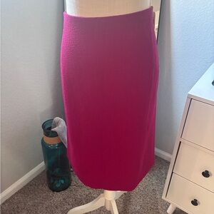 MM Lafleur Vibrant Pink Midi Skirt
